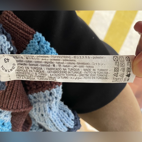 Zara crochet short sleeve striped top - Picture 12 of 12